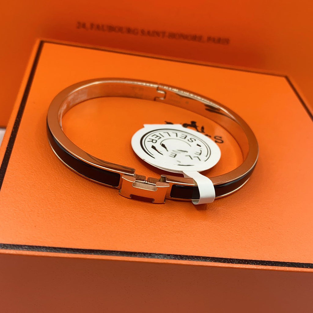 ¡®Twinkle jewelry¡¯CLASSIC HM CLIC BLACK 8MM ENAMEL BRACELET