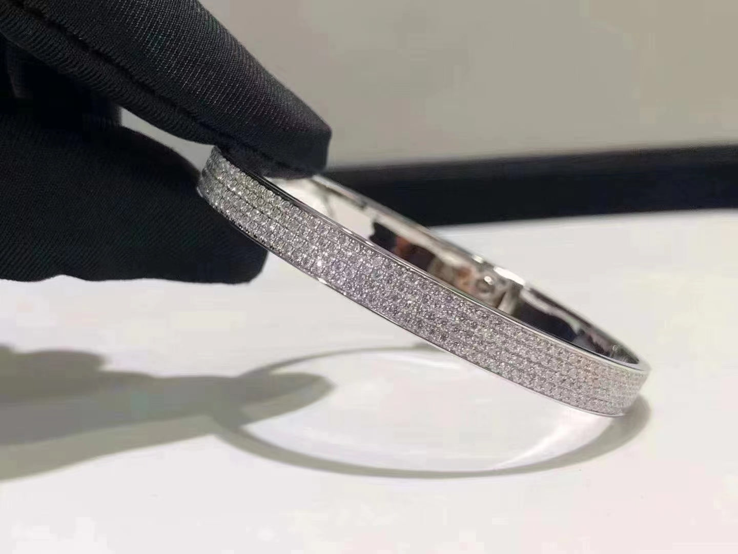 ¡®Twinkle jewelry¡¯HM KELLY BRACELET IN SILVER AND FULL PAVE DIAMOND