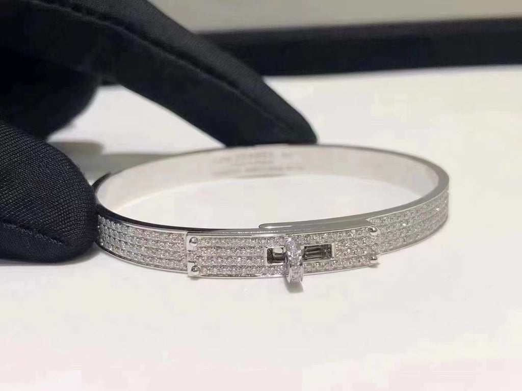 ¡®Twinkle jewelry¡¯HM KELLY BRACELET IN SILVER AND FULL PAVE DIAMOND