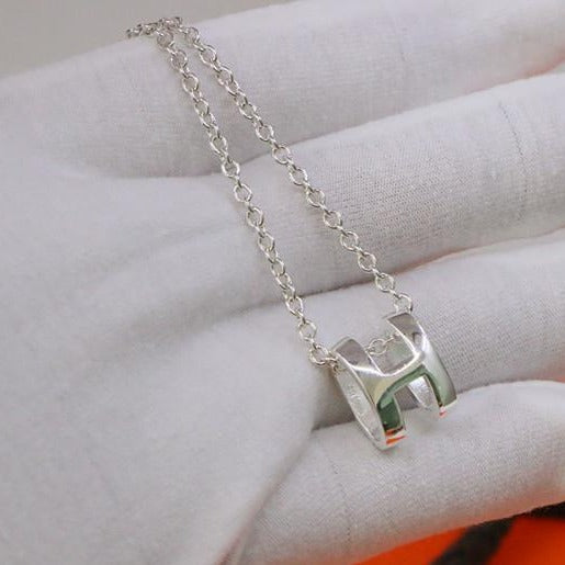¡®Twinkle jewelry¡¯HM NECKLACE H LETTER OVAL SERIES