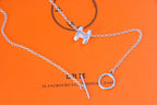 ¡®Twinkle jewelry¡¯HM NECKLACE H LETTER OVAL SERIES