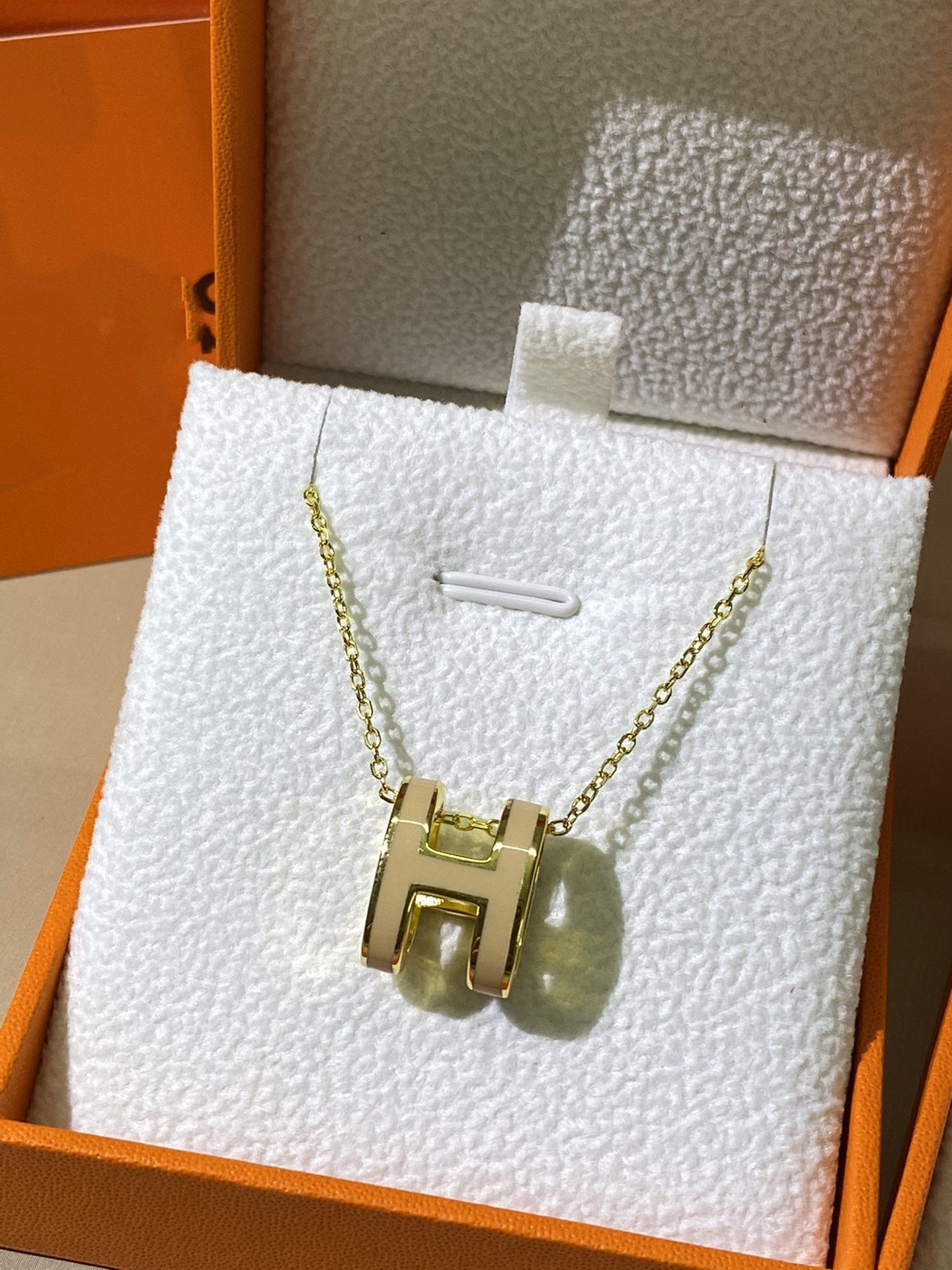 ¡®Twinkle jewelry¡¯HM CLIC YELLOW ENAMEL GOLD NECKLACE