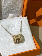 ¡®Twinkle jewelry¡¯HM CLIC YELLOW ENAMEL GOLD NECKLACE