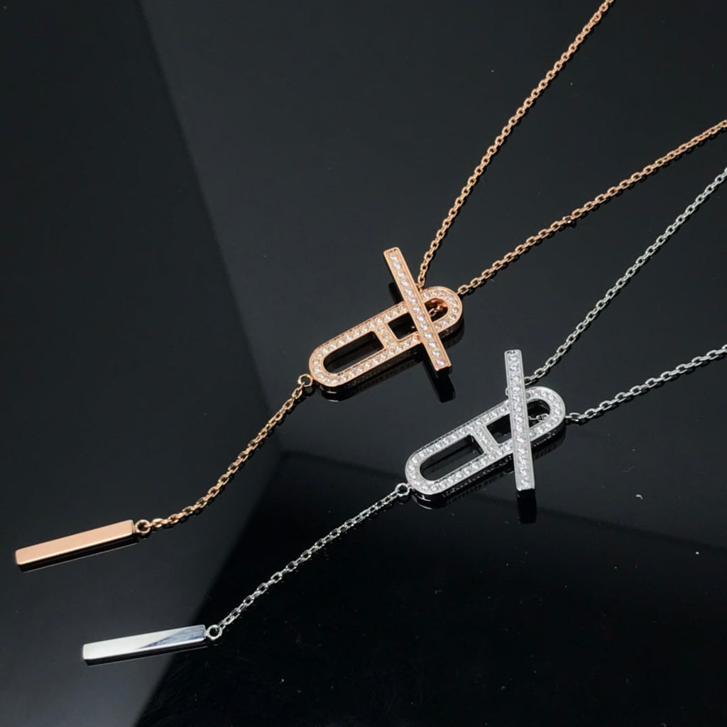¡®Twinkle jewelry¡¯HM NECKLACE PLATINUM ROSE GOLD DIAMOND