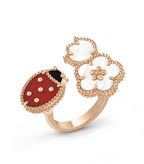 ¡®Twinkle jewelry¡¯LUCKY 3 MOTIF ROSE GOLD RING