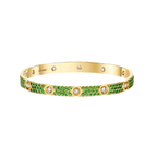 [Twinkle JURI]2026 PAVE GEMSTONE LOVE BRACELET 6.1MM 10 DIAMONDS
