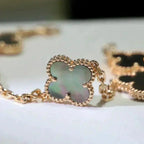 [Twinkle jewelry]New CLOVER 5 MOTIF GRAY MOP BRACELET COLLECTION