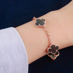 [Twinkle jewelry]New CLOVER 5 MOTIF GRAY MOP BRACELET COLLECTION