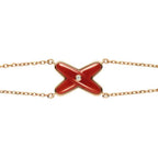 ¡®Twinkle jewelry¡¯JEUX BRACELET CARNELIAN PINK GOLD 1 DIAMOND