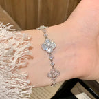 ¡®Twinkle jewelry¡¯CLOVER 5 MOTIF PINK BLUE RED WHITE BRACELET