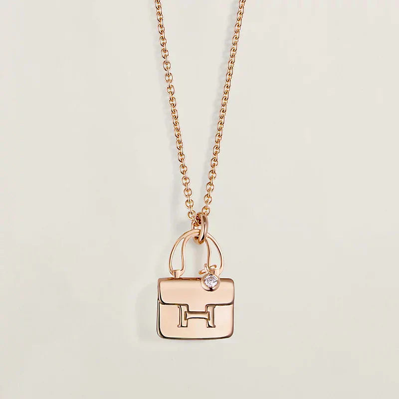 ¡®Twinkle jewelry¡¯AMULETTE PEDANT ROSE GOLD NECKLACE