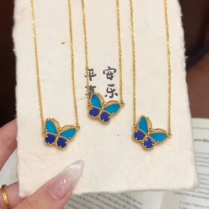 [Twinkle JURI] 2026 NEW LUCKY BUTTERFLY 1 MOTIFS NECKLACE