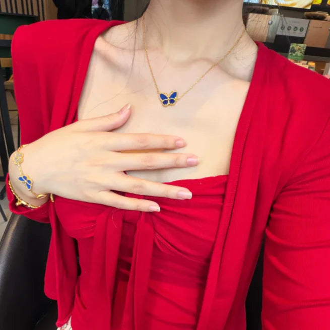[Twinkle JURI] 2026 NEW LUCKY BUTTERFLY 1 MOTIFS NECKLACE