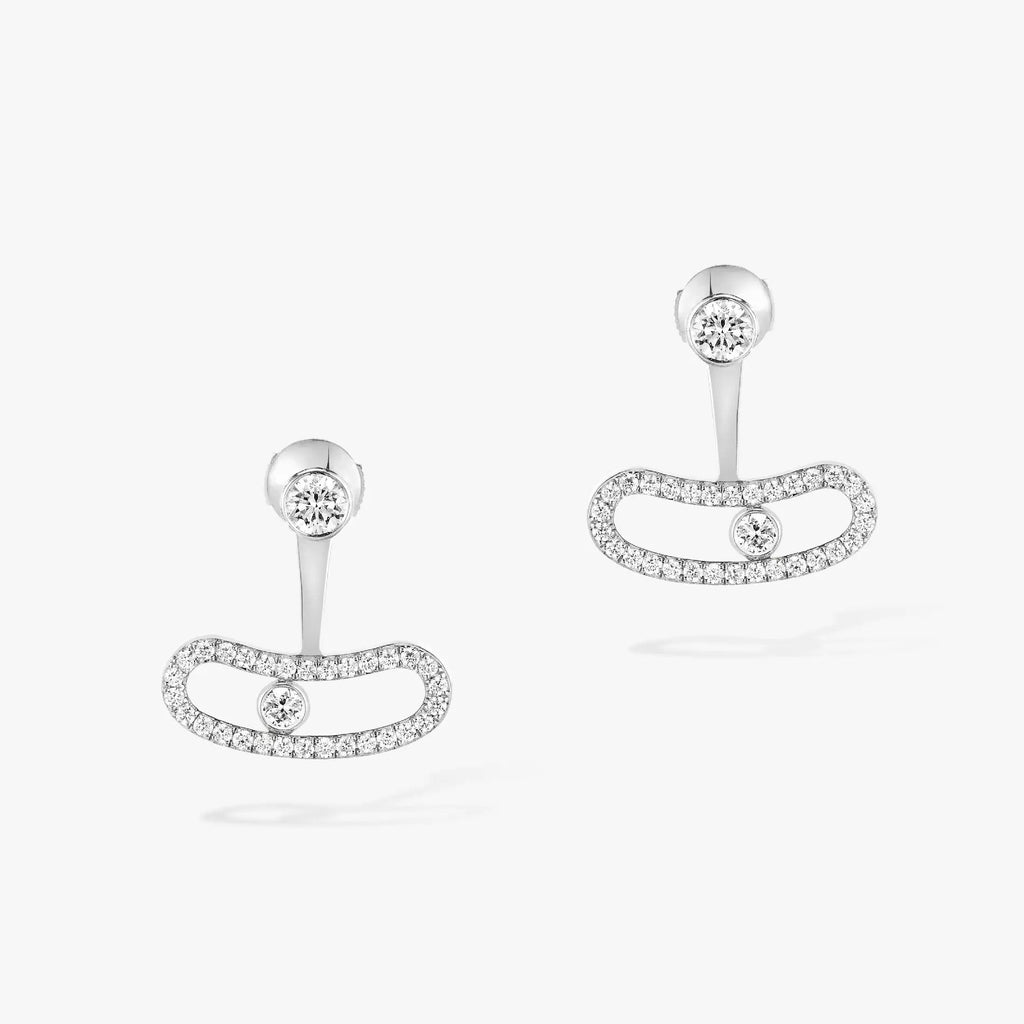 [Twinkle jewelrys]MOVE UNO SILVER DIAMOND EARRINGS