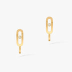 [Twinkle jewelrys]CREOLES MOVE UNO MINI 1 DIAMOND EARRINGS