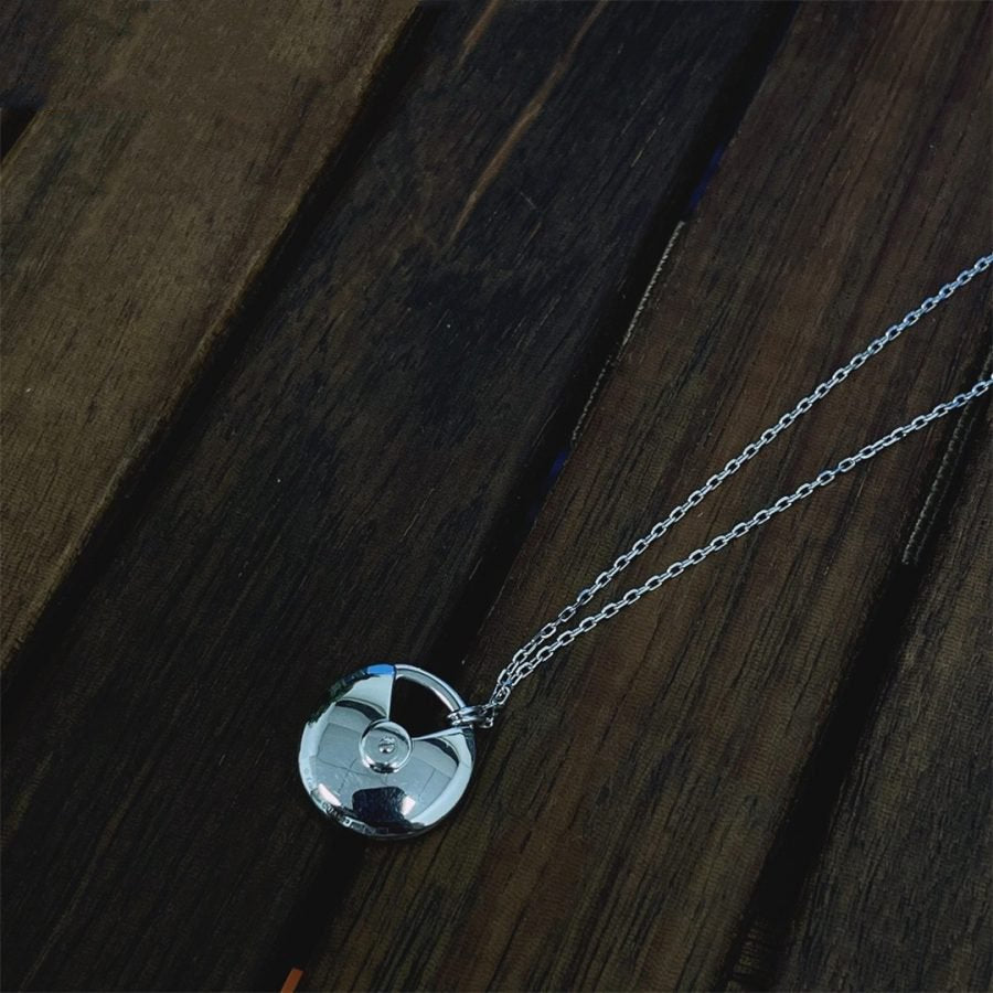 ¡®Twinkle jewelry¡¯AMULETTE SILVER FULL DIAMOND NECKLACE