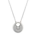 ¡®Twinkle jewelry¡¯AMULETTE SILVER FULL DIAMOND NECKLACE