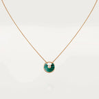 ¡®Twinkle jewelry¡¯AMULETTE ROSE GOLD MALACHITE NECKLACE