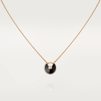 ¡®Twinkle jewelry¡¯AMULETTE ROSE GOLD ONYX NECKLACE