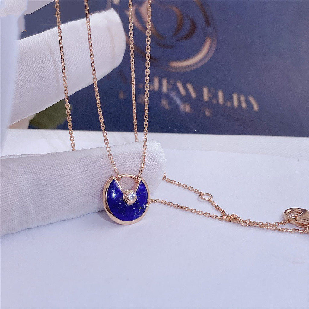 ¡®Twinkle jewelry¡¯AMULETTE ROSE GOLD AGATE NECKLACE
