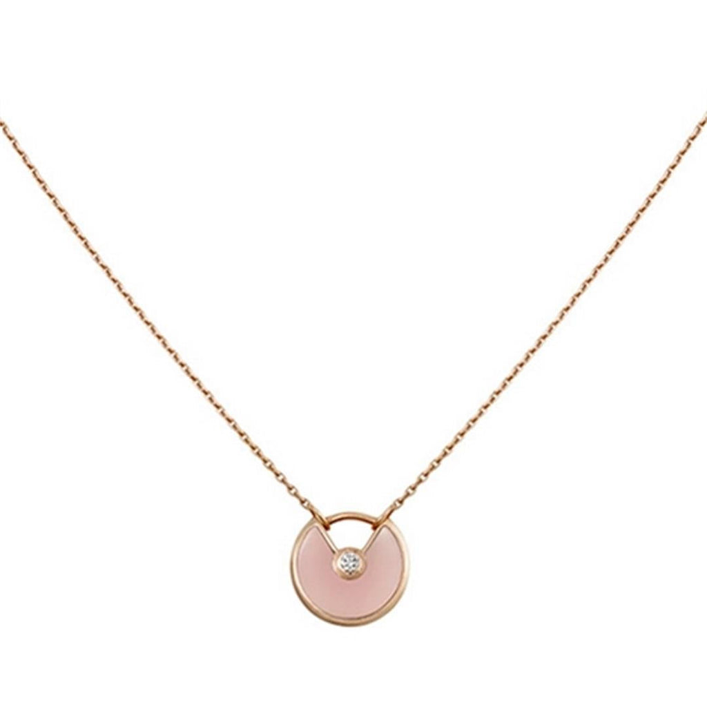 ¡®Twinkle jewelry¡¯AMULETTE ROSE GOLD PINK MOP NECKLACE