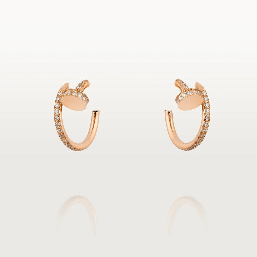 ¡®Twinkle jewelry¡¯JUSTE EARRINGS 12.75MM PINK GOLD DIAMOND