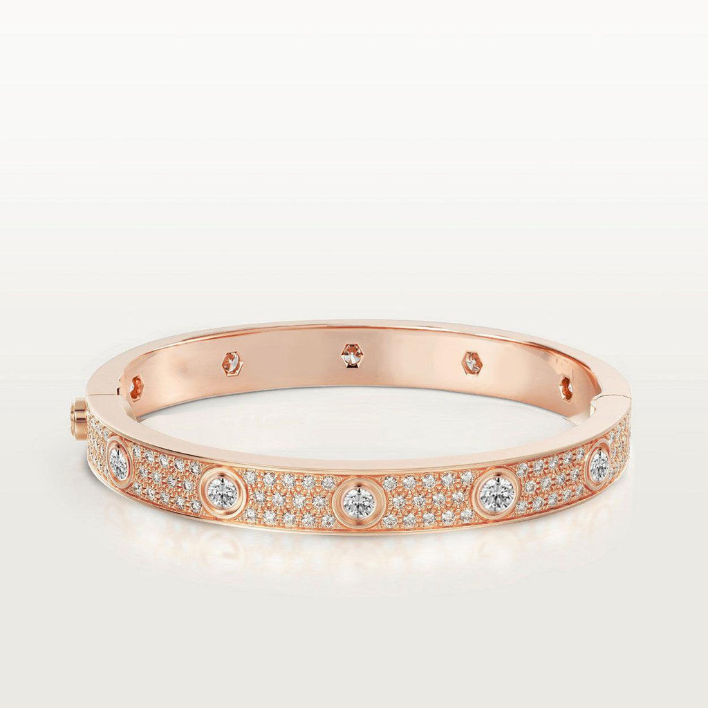 ¡®Twinkle jewelry¡¯LOVE BRACELET 6.1MM DIAMOND-PAVED 10 BIG DIAMONDS