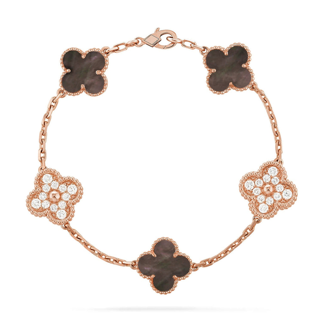 [Twinkle jewelry]New CLOVER 5 MOTIF GRAY MOP BRACELET COLLECTION
