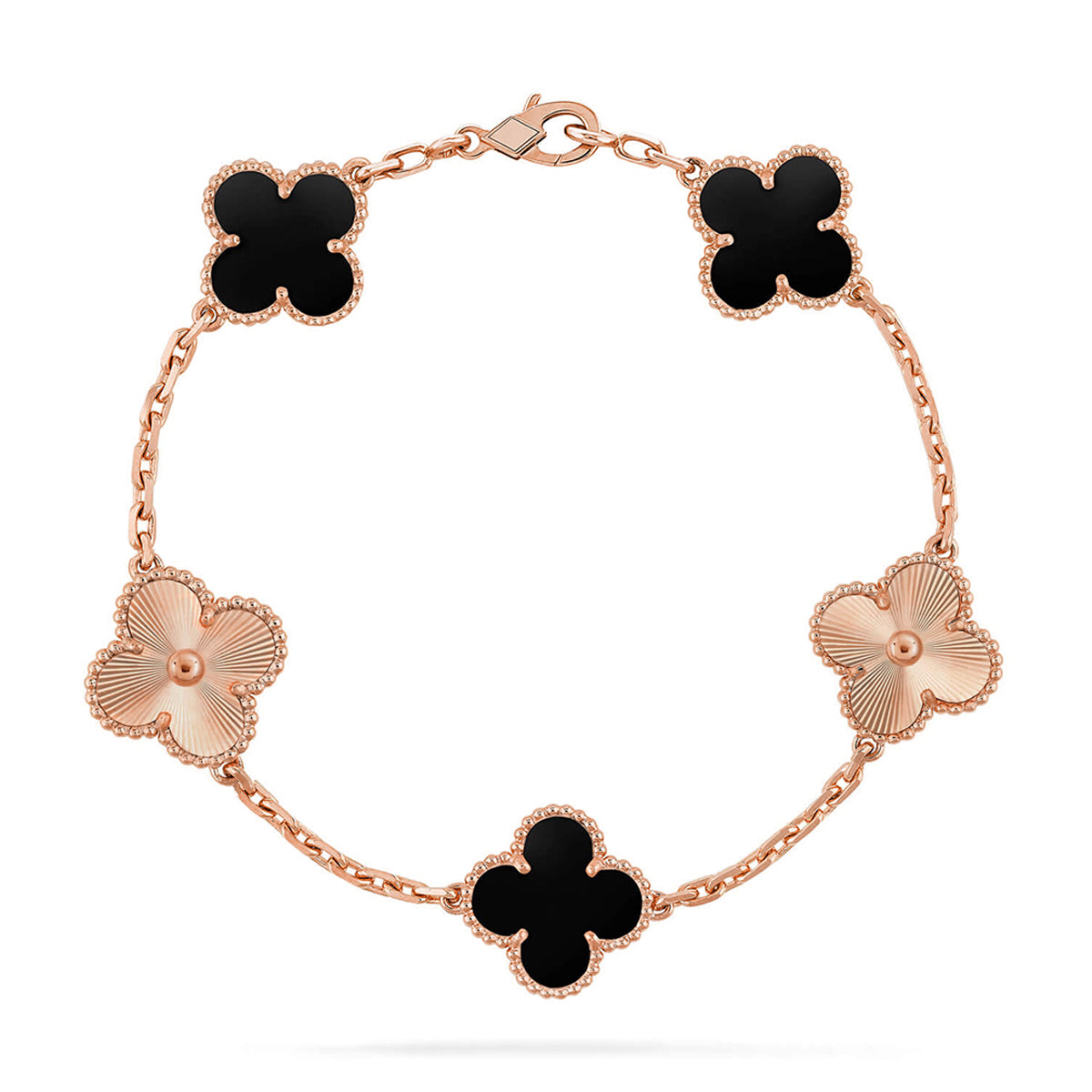 [Twinkle jewelry]New CLOVER 5 MOTIF ONYXS BRACELET COLLECTION