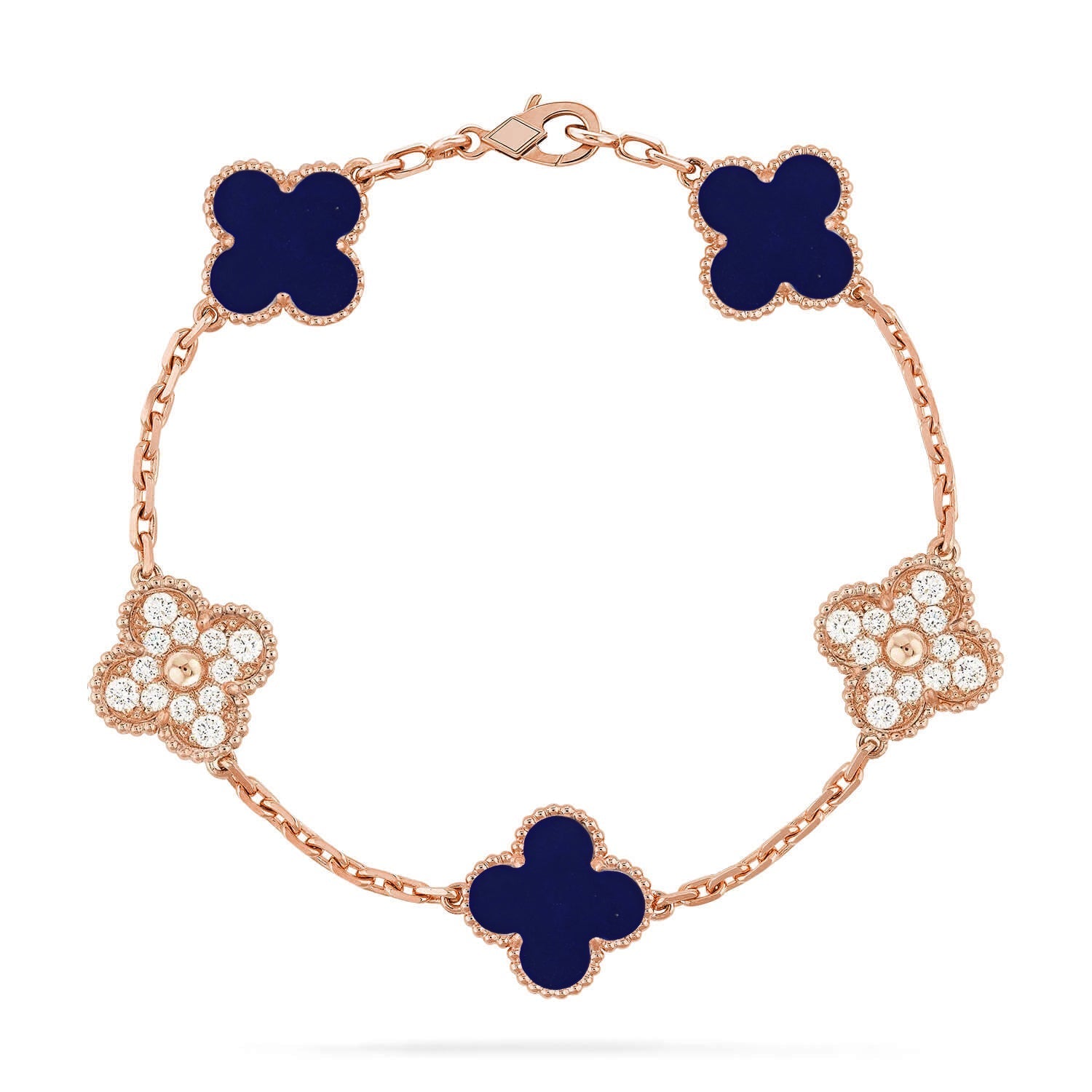 [Twinkle jewelry]New CLOVER 5 MOTIF LAPIS LAZULI BRACELET COLLECTION