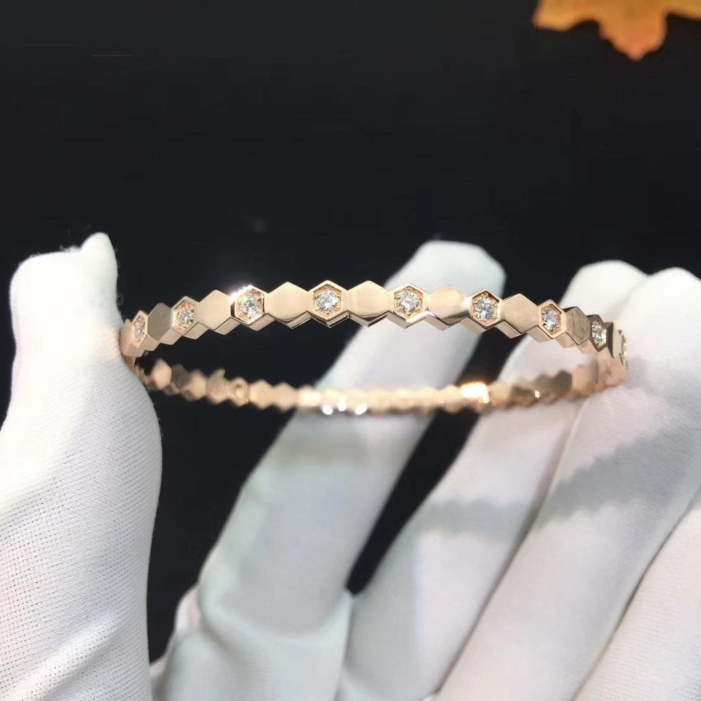 ¡®Twinkle jewelry¡¯BEE LOVE PINK GOLD DIAMOND BRACELET