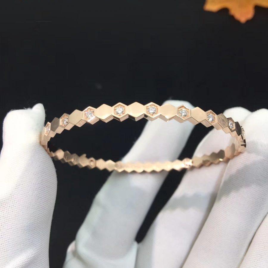 ¡®Twinkle jewelry¡¯BEE LOVE PINK GOLD DIAMOND BRACELET
