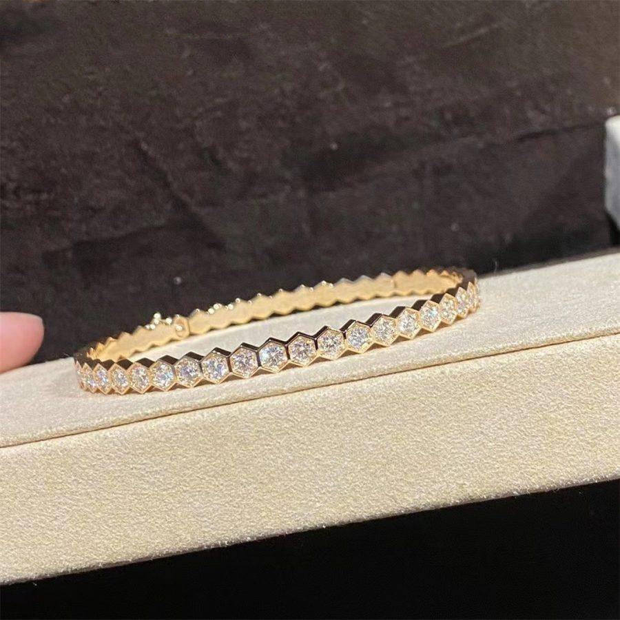 ¡®Twinkle jewelry¡¯BEE LOVE GOLD BRACELET FULL DIAMOND