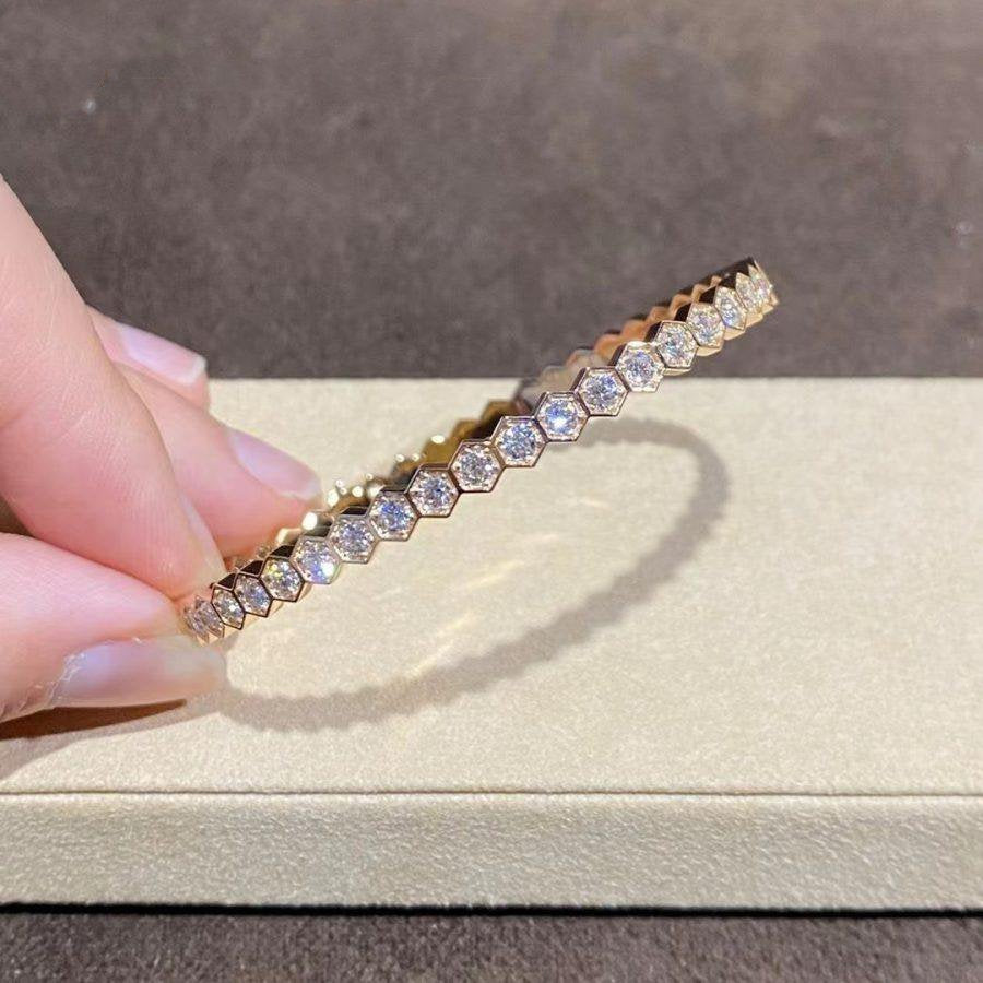 ¡®Twinkle jewelry¡¯BEE LOVE GOLD BRACELET FULL DIAMOND