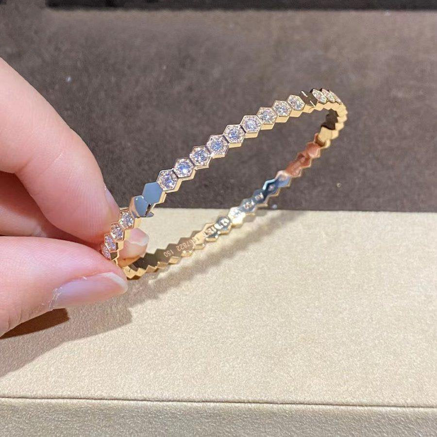 ¡®Twinkle jewelry¡¯BEE LOVE GOLD BRACELET FULL DIAMOND