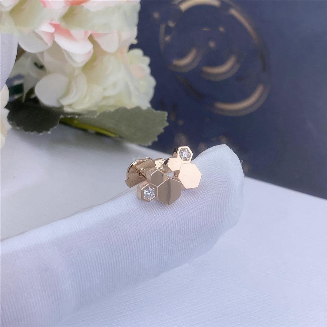 ¡®Twinkle jewelry¡¯BEE LOVE PINK GOLD DIAMOND EARRINGS