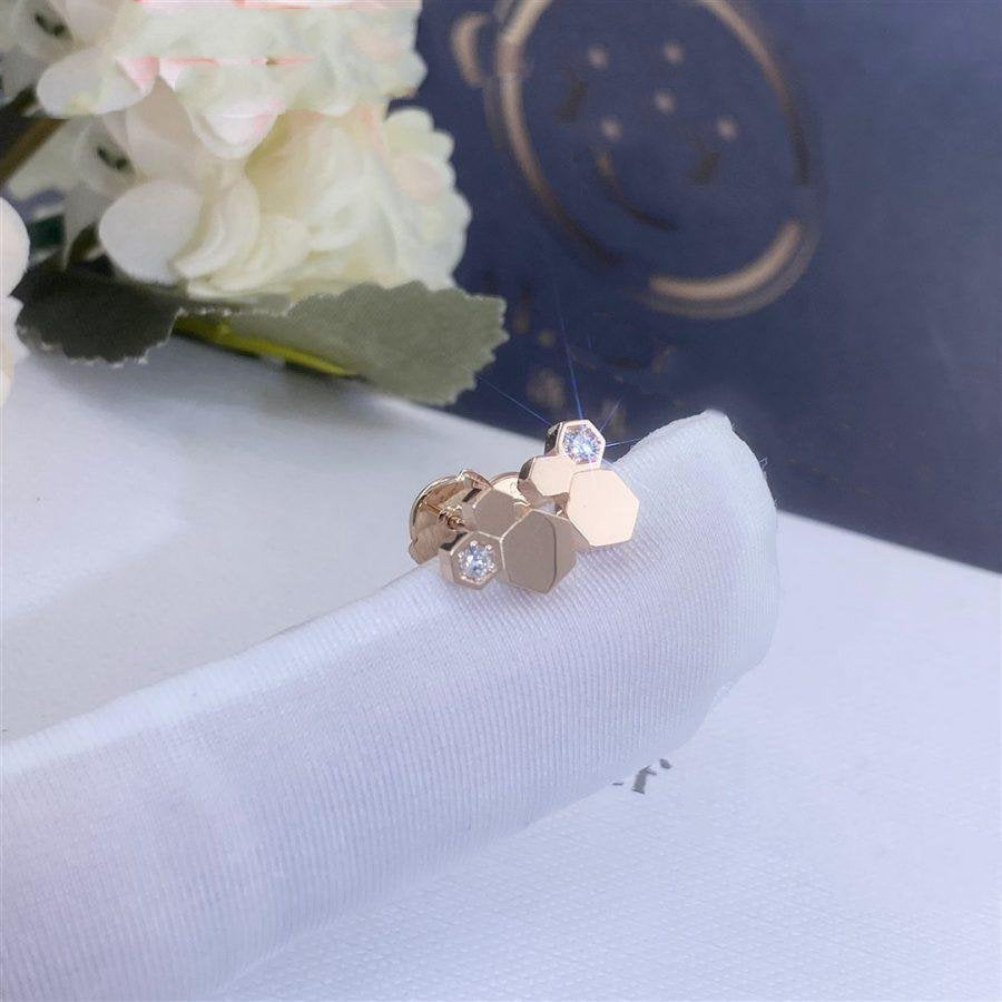 ¡®Twinkle jewelry¡¯BEE LOVE PINK GOLD DIAMOND EARRINGS