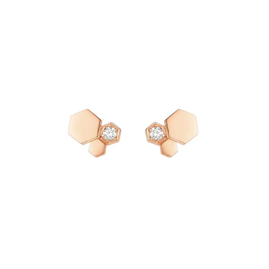 ¡®Twinkle jewelry¡¯BEE LOVE PINK GOLD DIAMOND EARRINGS
