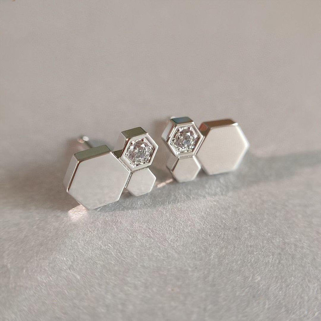 ¡®Twinkle jewelry¡¯BEE LOVE SILVER DIAMOND EARRINGS