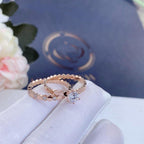 ¡®Twinkle jewelry¡¯BEE LOVE RING PINK GOLD 1 DIAMOND