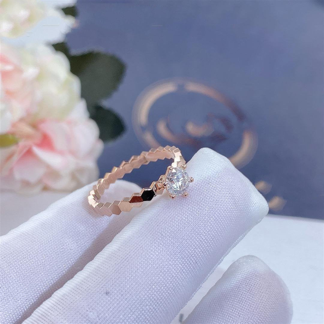 ¡®Twinkle jewelry¡¯BEE LOVE RING PINK GOLD 1 DIAMOND