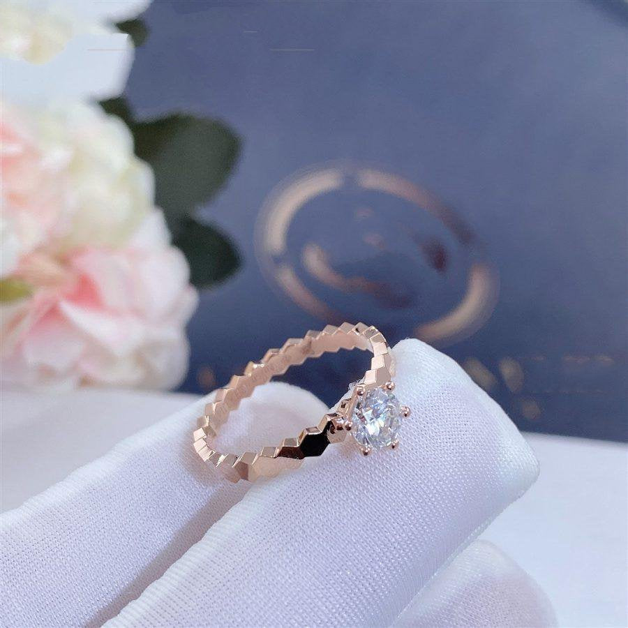 ¡®Twinkle jewelry¡¯BEE LOVE RING PINK GOLD 1 DIAMOND