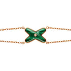 ¡®Twinkle jewelry¡¯JEUX BRACELET MALACHITE PINK GOLD 1 DIAMOND