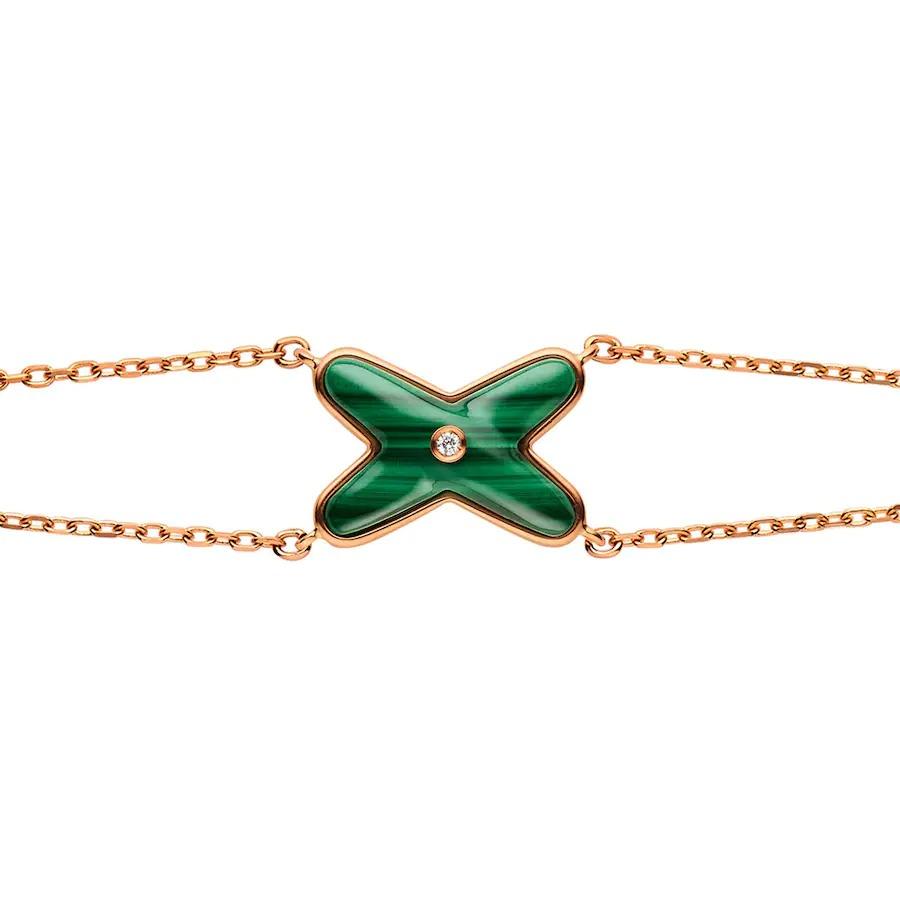 ¡®Twinkle jewelry¡¯JEUX BRACELET MALACHITE PINK GOLD 1 DIAMOND