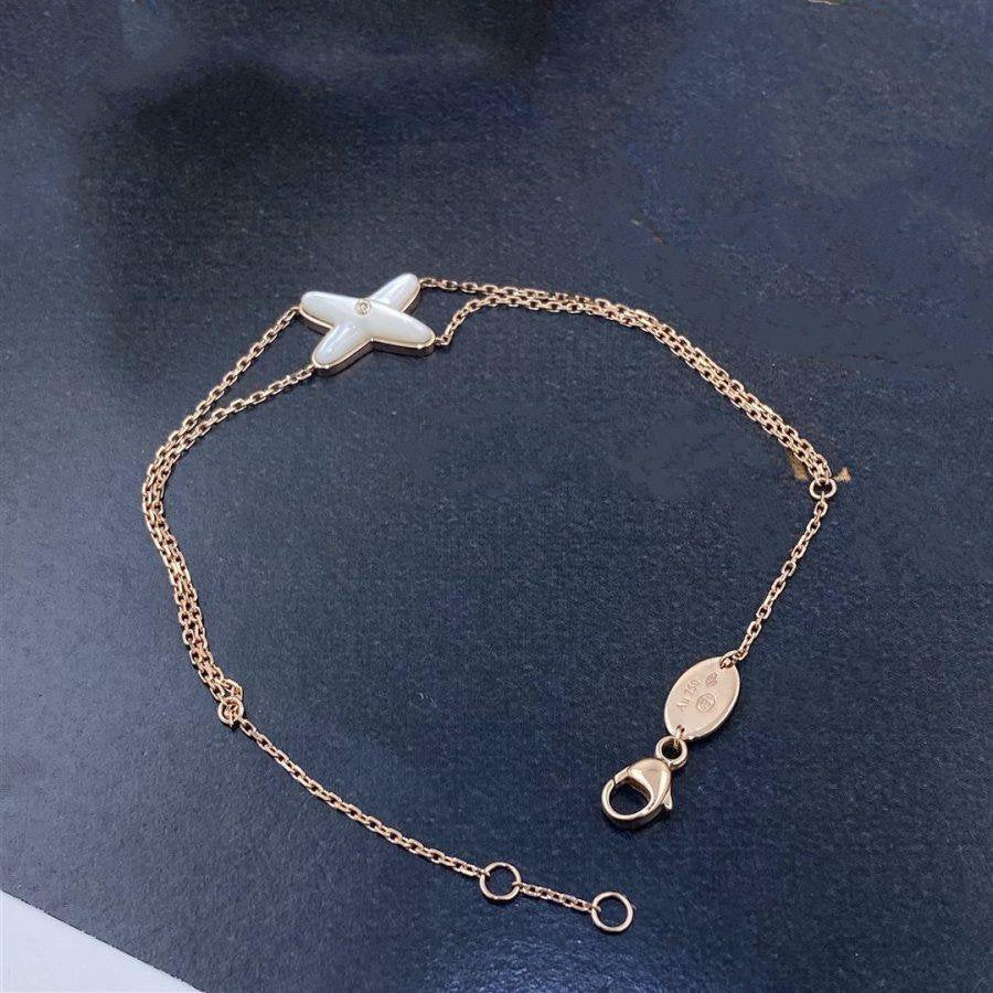 ¡®Twinkle jewelry¡¯JEUX BRACELET WHITE MOP PINK GOLD 1 DIAMOND