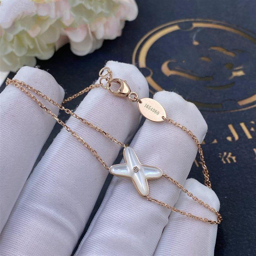 ¡®Twinkle jewelry¡¯JEUX BRACELET WHITE MOP PINK GOLD 1 DIAMOND
