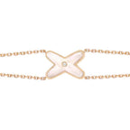 ¡®Twinkle jewelry¡¯JEUX BRACELET WHITE MOP PINK GOLD 1 DIAMOND