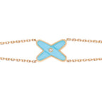 ¡®Twinkle jewelry¡¯JEUX BRACELET TURQUOISE PINK GOLD 1 DIAMOND