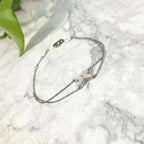 ¡®Twinkle jewelry¡¯JEUX BRACELET WHITE MOP SILVER 1 DIAMOND