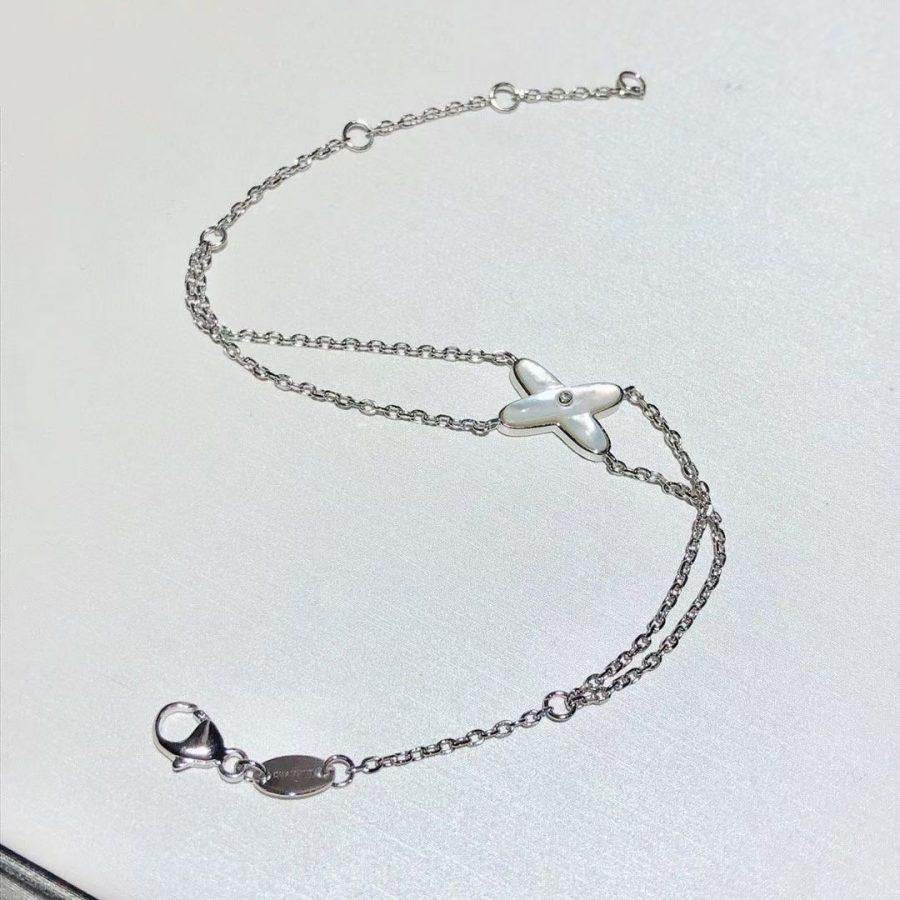 ¡®Twinkle jewelry¡¯JEUX BRACELET WHITE MOP SILVER 1 DIAMOND